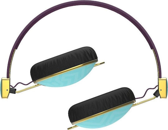 Skullcandy Knockout Robin/Purple Ενσύρματα Over Ear Ακουστικά Τιρκουάζ