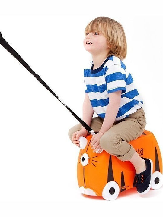 Trunki Tipu Tiger Kinder-Kabinenkoffer Hart Orange mit 4 Rädern Höhe 31cm