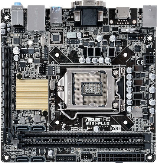 Asus H110I-Plus Motherboard Mini ITX με Intel 1151 Socket 90MB0PX0-M0EAY0