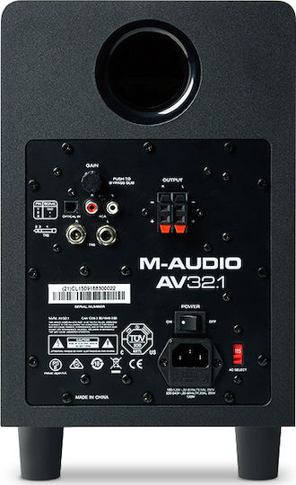 M-Audio Heimkino-Lautsprecherset 2.1 AV32.1 110W Schwarz