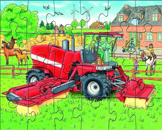 Kids Puzzle Tractor for 4+ years old+ Years 24pcs Haba