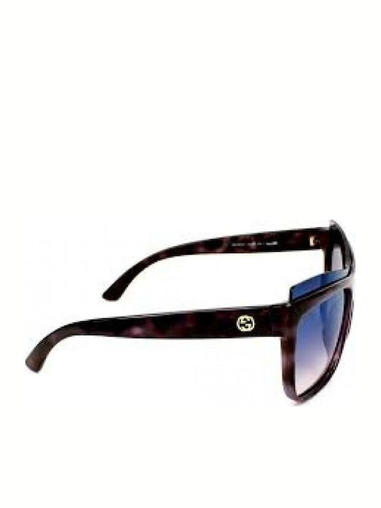 Gucci Γυαλιά Ηλίου Καφέ με Κοκκάλινο Σκελετό