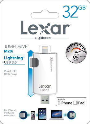 Lexar JumpDrive M20i 32GB USB 3.0 & Lightning
