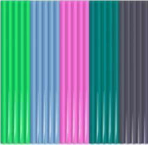3Doodler PL-MIX11 PLA 3D Printer Filament Clearly Springtime 25τμχ (Refill)