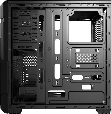 Aerocool VS-1 Window Midi Tower Компютърна кутия Черен
