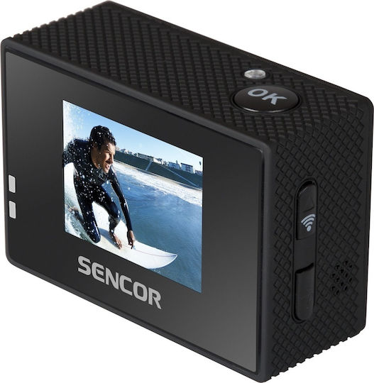 Sencor 3CAM 5200W Action Camera Full HD (1080p) Υποβρύχια (με Θήκη) και Wi-Fi Μαύρη