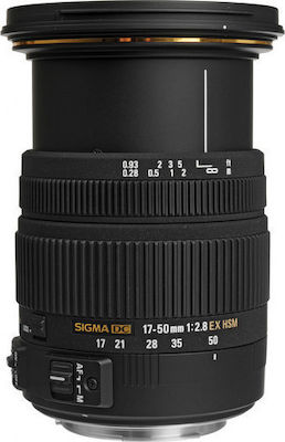 Sigma Crop Φωτογραφικός Φακός 17-50mm F2.8 EX DC OS HSM Standard Zoom για Nikon F Mount Black