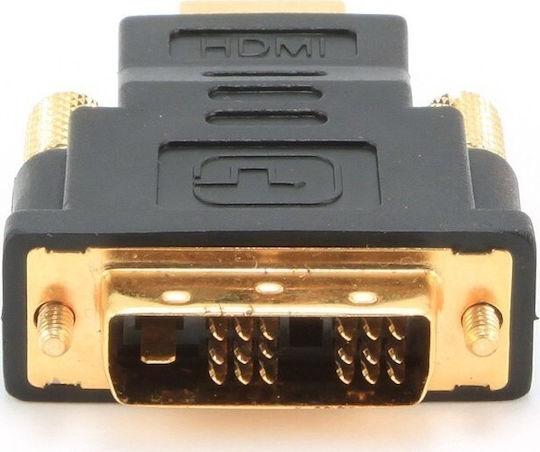 Cablexpert Конвертор HDMI мъжки към DVI-D женски Черен 1бр A-HDMI-DVI-1