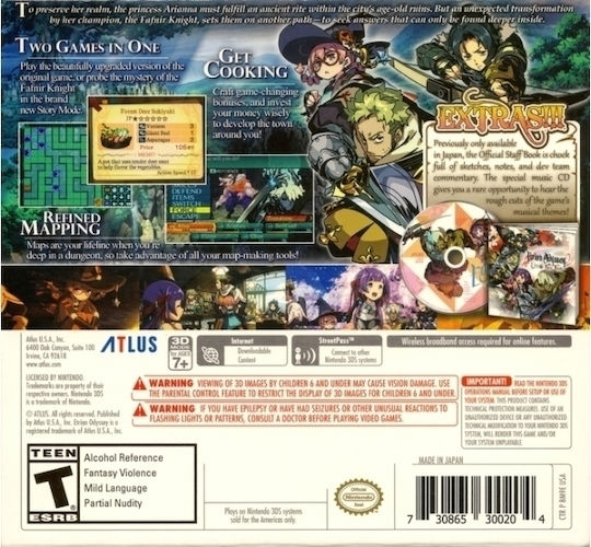 Etrian Odyssey 2 Untold The Fafnir Knight 3DS Game