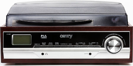 Camry CR-1113 CR1113 Πικάπ με Belt Drive, Προενίσχυση και Ενσωματωμένα Ηχεία Καφέ