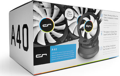 Cryorig A40 Υδρόψυξη Επεξεργαστή Διπλού Ανεμιστήρα 120mm για Socket 1200/115x