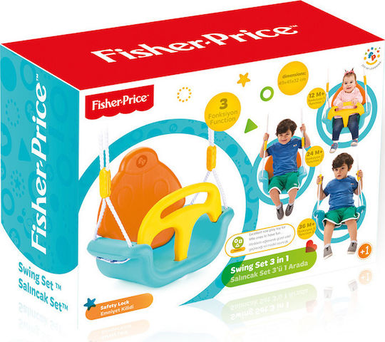 Fisher Price Люлка с Предпазител Пластмасова Swing Set 3 в 1