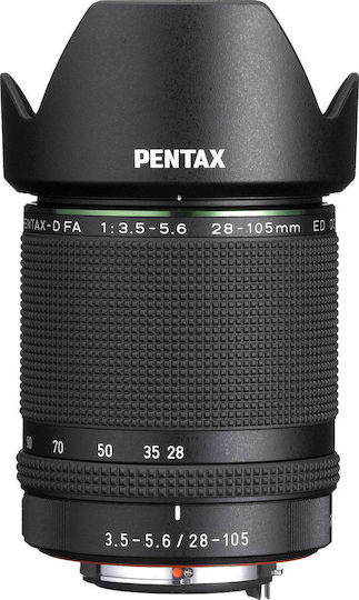 Pentax Full Frame Φωτογραφικός Φακός FA 28-105mm f/3.5-5.6 ED DC WR Standard Zoom / Tele Zoom για Pentax K Mount Μαύρος