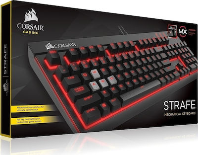 Corsair Strafe Mechanical Cherry MX Brown Гейминг Клавиатура с Подсветени клавиши Черен