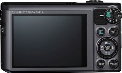 Canon PowerShot SX720 HS Компактен Фотоапарат 20.3МР Оптично Увеличение 40x Черен Черна