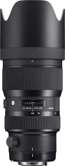 Sigma Crop Φωτογραφικός Φακός 50-100mm f/1.8 DC HSM Art Tele Zoom για Canon EF Mount Μαύρος