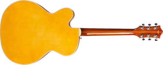 Guild X-175B Manhattan Vibrato Elektrische Gitarre ES mit SS Tonabnehmerkonfiguration Blonde
