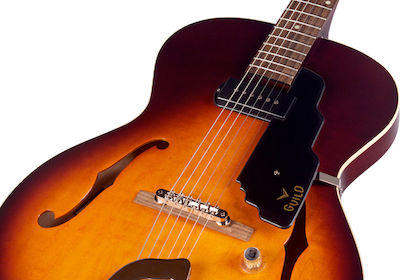 Guild Electric Guitar T-50 Slim with 1xP90 Pickups Layout, Rosewood Fretboard in Vintage Sunburst