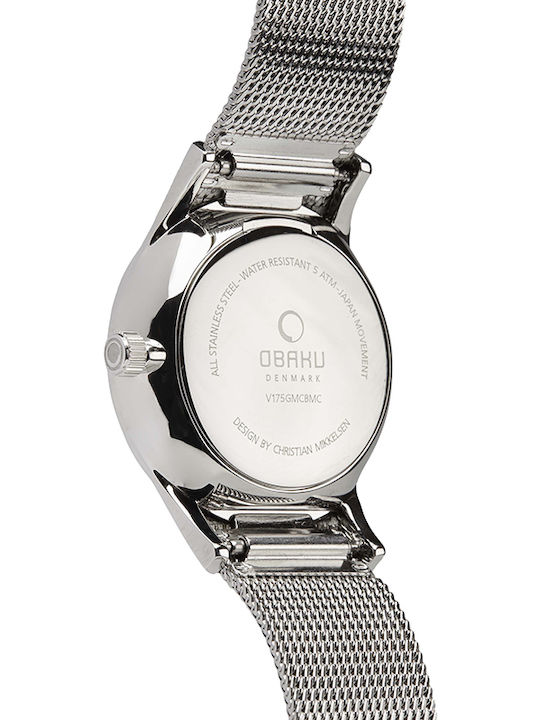Obaku V175GMCBMC Ρολόι Μπαταρίας με Μεταλλικό Μπρασελέ Obaku V175GMCBMC Ρολόι Μπαταρίας με Μεταλλικό Μπρασελέ