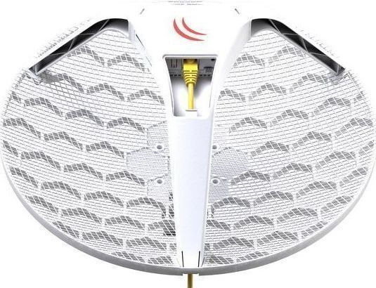 MikroTik LHG 5 3pcs Εξωτερική Κεραία WiFi Παραβολική 24.5dBi με σύνδεση Ethernet
