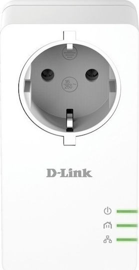 D-Link DHP-P601AV Powerline Διπλού Kit για Ενσύρματη Σύνδεση με Passthrough Πρίζα και Θύρα Gigabit Ethernet