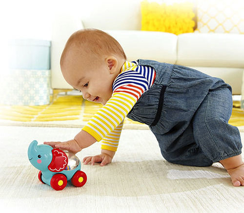 Fisher Price Entlang schieben Poppity Pop Elephant mit Sounds für 6++ Monate