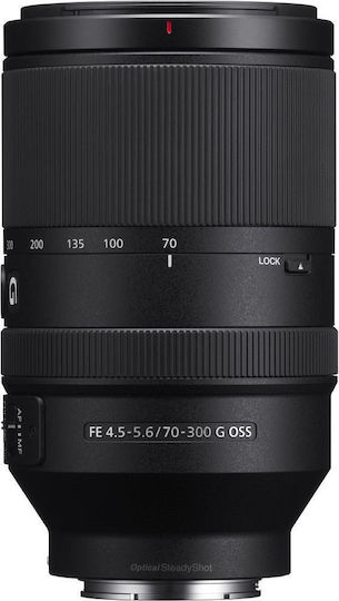 Sony Full Frame Φωτογραφικός Φακός FE 70-300mm f/4.5-5.6 G OSS Tele Zoom για Sony E Mount Μαύρος