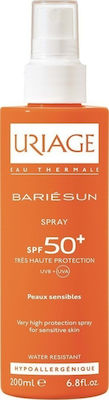 Uriage Bariesun Waterproof Sunscreen Lotion Face and Body SPF50 in Spray 200ml