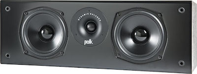 Polk Audio T30 Ηχείο Hi-Fi Κεντρικό 100W 2 Δρόμων Π48.26xΒ21.59xΥ16.51εκ. Μαύρο