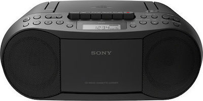 Sony Φορητό Ηχοσύστημα CFD-S70 με CD / Κασετόφωνο / Ραδιόφωνο σε Μαύρο Χρώμα
