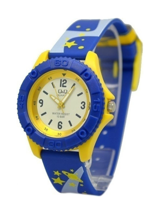 Q&Q Kids Analog Watch with Rubber/Plastic Strap Blue