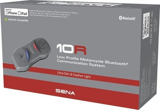 Sena 10R Single Intercom for Riding Helmet with Bluetooth