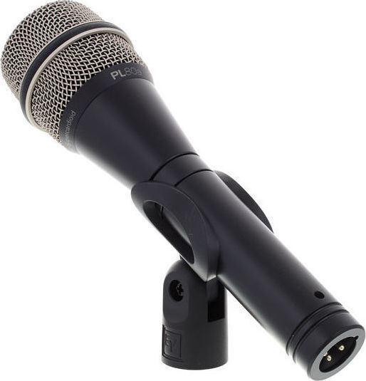Electro-Voice PL-80a Δυναμικό Микрофон XLR Ръчно изработено за Вокали в Черен Цвят