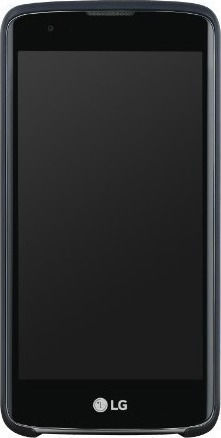 LG Slim Guard Snap On Umschlag Rückseite Kunststoff Schwarz (LG K8)