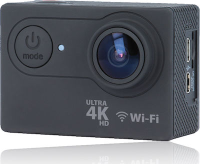 Forever SC-400 Action Camera 4K Ultra HD Υποβρύχια (με Θήκη) με WiFi Μαύρη με Οθόνη 2"