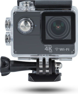 Forever SC-400 Action Camera 4K Ultra HD Υποβρύχια (με Θήκη) με WiFi Μαύρη με Οθόνη 2"