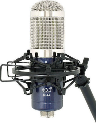 MXL Ribbon XLR Microphone R 144 Shock Mounted/Clip On for Voice In Blue Colour