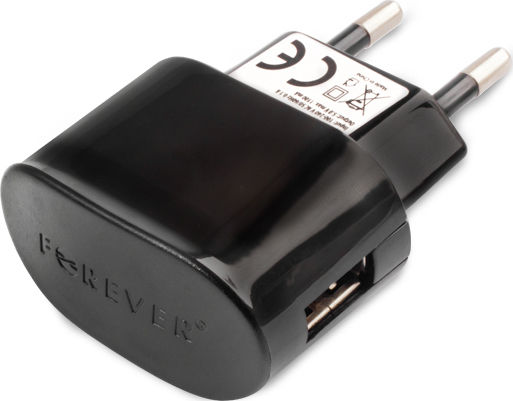 Forever Φορτιστής και Καλώδιο micro USB Μαύρος (5225641)