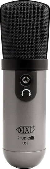 MXL Studio1-USB Condenser Microphone for Vocals in Silver Color