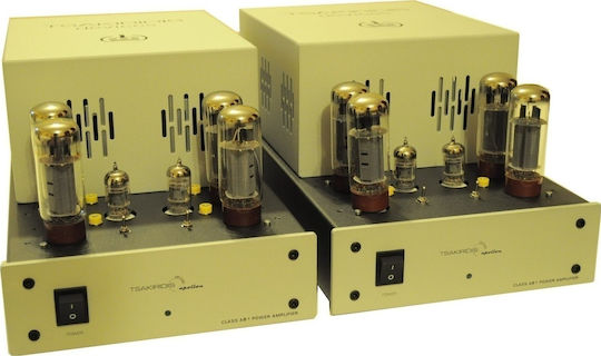 Tsakiridis Devices Apollon Λαμπάτος Τελικός Ενισχυτής Hi-Fi Mono 70W/8Ω Ασημί