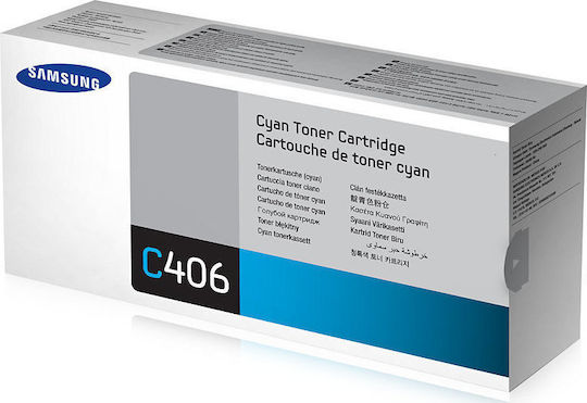Samsung CLT-C406S Γνήσιο Toner Laser Εκτυπωτή Κυανό 1000 Σελίδων ST984A