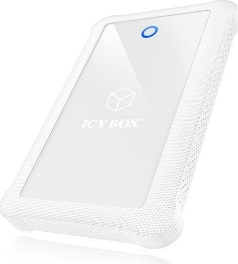 Icy Box Icy Box IB-233U3 Θήκη για Σκληρό Δίσκο 2.5" SATA III με σύνδεση USB 3.0 σε Λευκό χρώμα