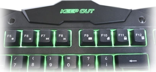 Keep Out F80 Gaming Keyboard with Illuminated Keys (English US)