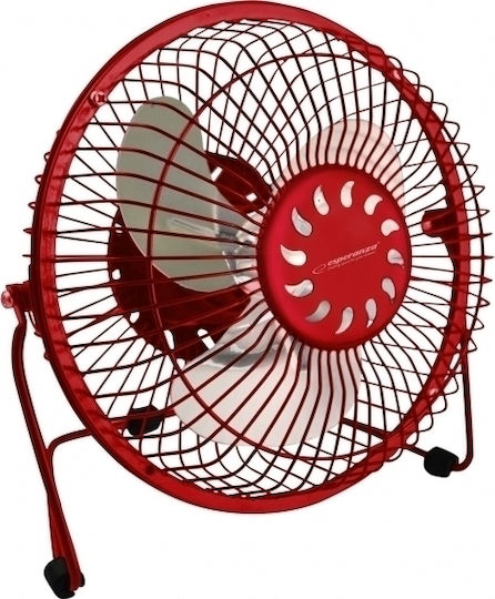 Esperanza USB Office/Home Rotating Fan Red Yugo Red EA149R