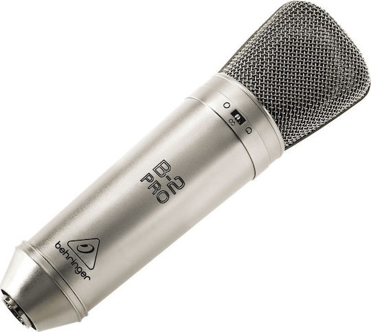 Behringer B-2 Pro Πυκνωτικό Μικρόφωνο XLR Shock Mounted για Φωνητικά σε Χρυσό Χρώμα
