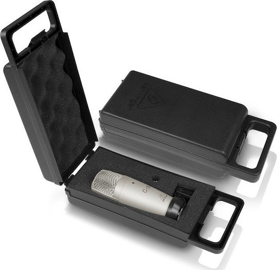 Behringer C-3 Πυκνωτικό Μικρόφωνο XLR Shock Mounted για Φωνητικά σε Ασημί Χρώμα