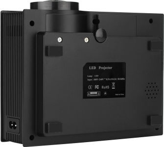 Unic UC46 CVACC-E614 Мини Проектор LCD LED лампа с Wi-Fi Черен