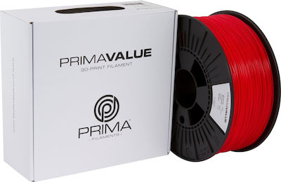 3D Prima PrimaValue ABS 3D Printer Filament 1.75mm Red 1kg (PV-ABS-175-1000-RD)