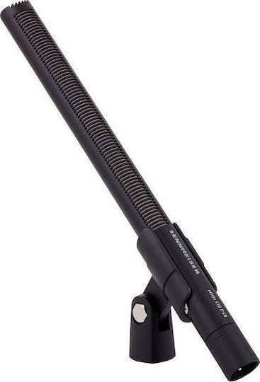 Sennheiser MKH 416-P48U3 Кондензатор (Малка диафрагма) Микрофон XLR Шоково монтиран за Студио в Черен Цвят