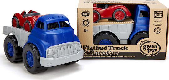 Green Toys Камион с Платформа и Състезателна Количка